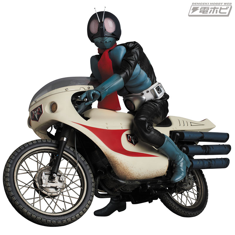 石ノ森章太郎生誕80周年！仮面ライダー旧1号とサイクロン号がセットに