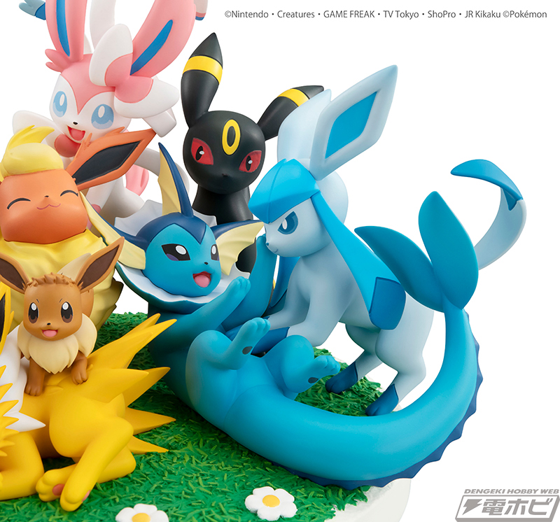 イーブイとその進化ポケモンが全員集合！『ポケットモンスター』360度