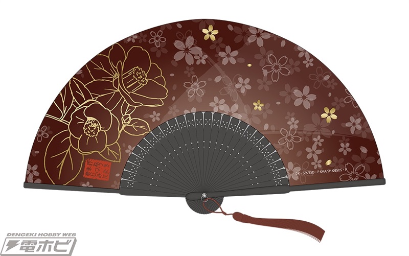 文豪ストレイドッグス大博覧会」オリジナルデザインの扇子と太宰治たち