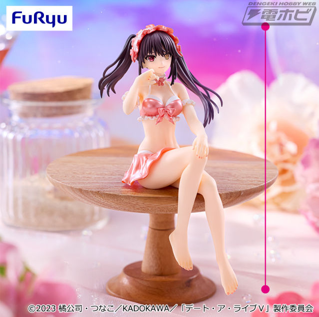 TVアニメ『デート・ア・ライブV』より、パステルレッドの水着が印象的