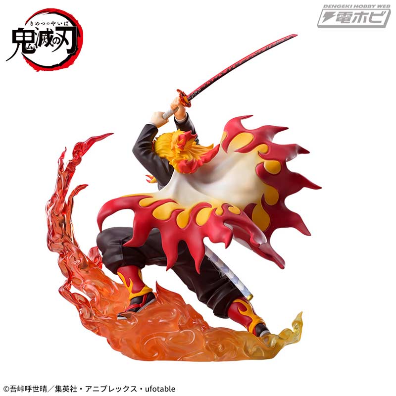 アニメ「鬼滅の刃」より炎柱「煉獄杏寿郎」と上弦の参「猗窩座」の