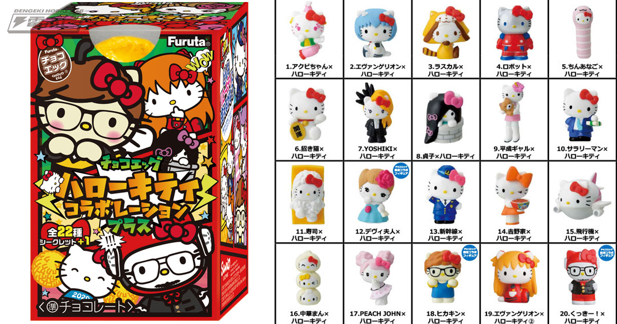 ハチキンくん」や「くっきー！」に変身したハローキティがフィギュア化