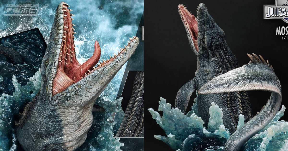 プールから飛び上がる巨体の迫力を見よ!!『ジュラシック・ワールド