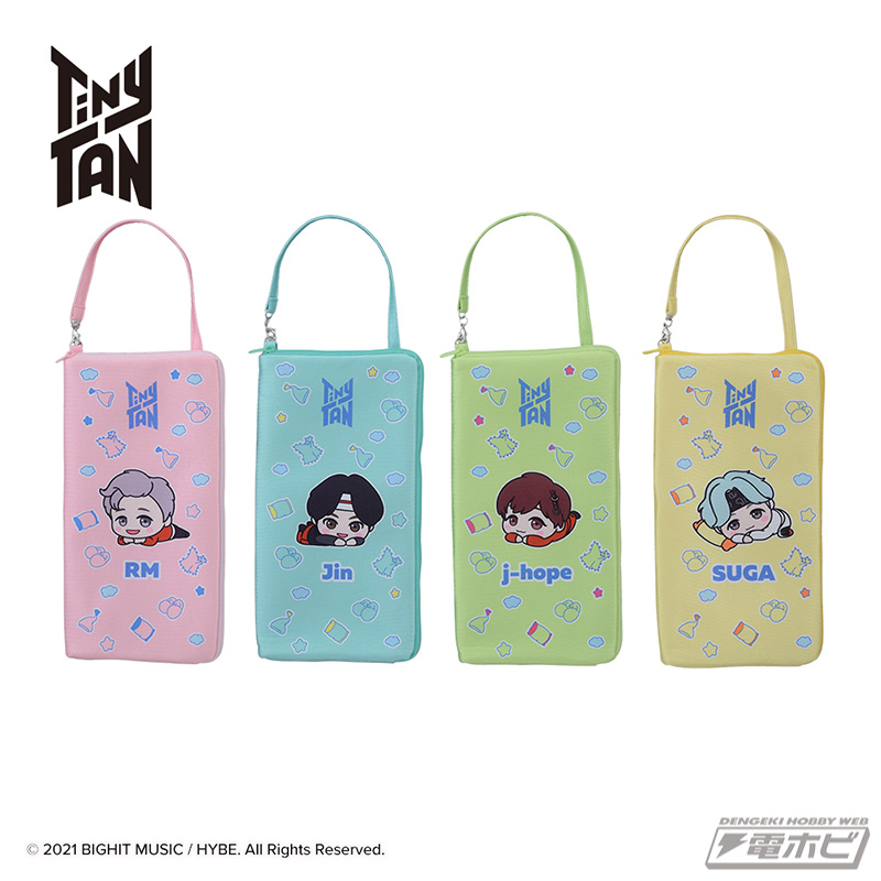 BTSのキャラクター「TinyTAN」のポーチとトートバッグがセガプライズに