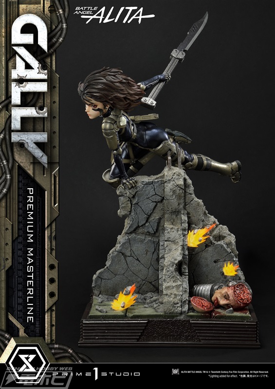 迫力の戦闘シーンを再現した『銃夢』ガリィのスタチューが登場！倒れ