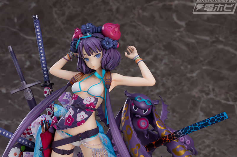 Fate/Grand Order』葛飾北斎が豪華絢爛な反物を身にまとい、水着姿で