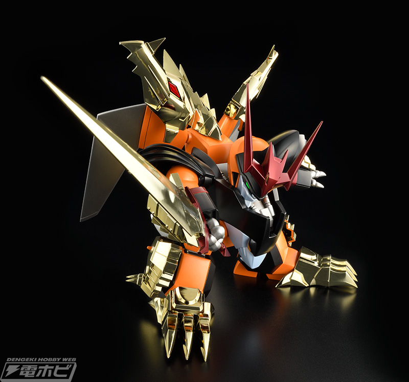 魔神英雄伝ワタル』ブラックメッキが輝くプラモデル「影輝鋼衣