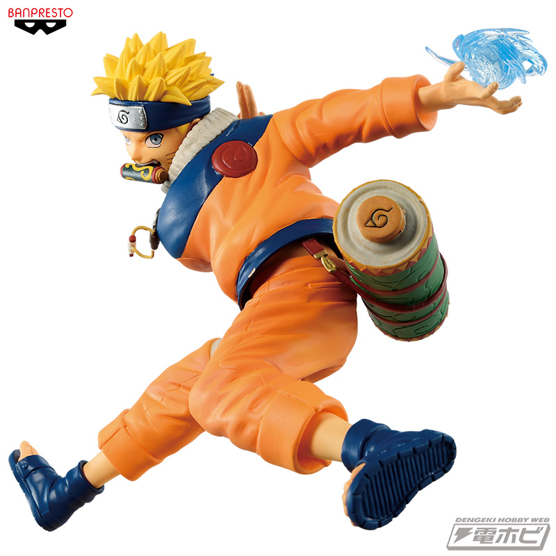 NARUTO-ナルト-』少年時代のナルトが螺旋丸を放つアクションポーズで