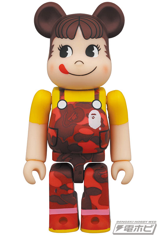 不二家のBE@RBRICKがBAPE(R)とのコラボ！ペコちゃん＆ポコちゃんペアが