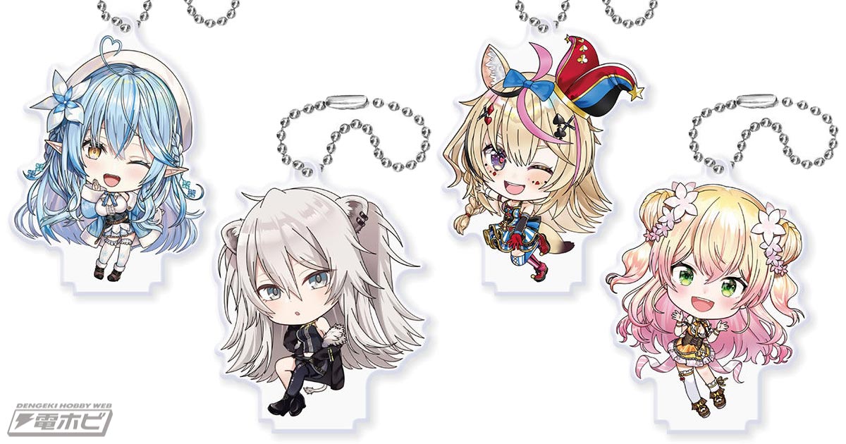 ホロライブ」のVTuber5期生がアクリルスイングに！「雪花ラミィ」「獅