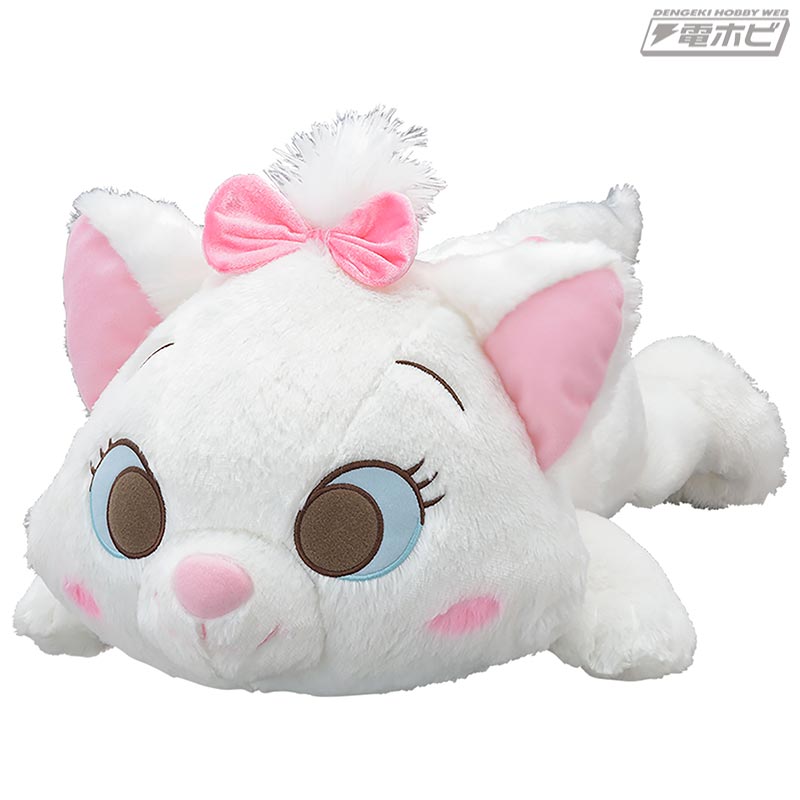 ディズニー マリー」の特大ぬいぐるみはふわふわピンクで可愛さ満点