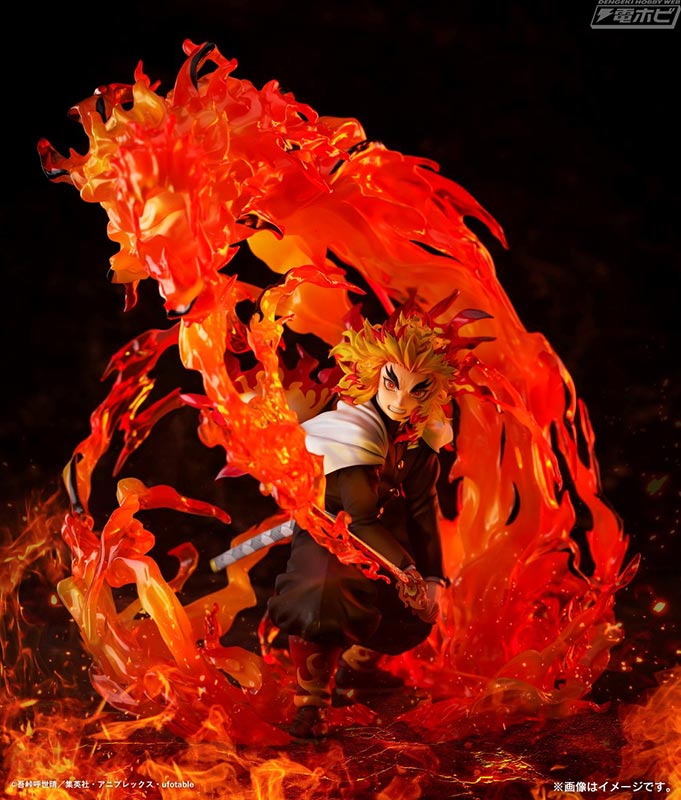 鬼滅の刃」無限列車編』煉獄杏寿郎が奥義「玖ノ型・煉獄」を放つ姿で