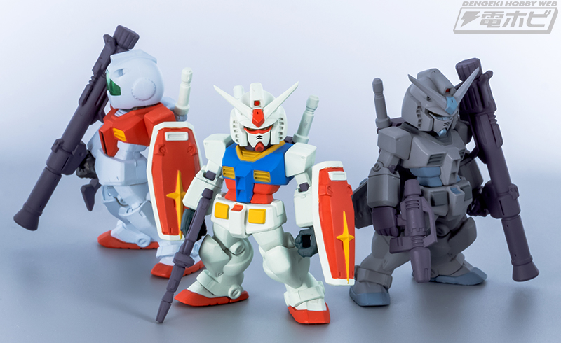 ガンダムコンバージにRX-78-2ガンダムが帰還！ガンダム、G-3、ジムに