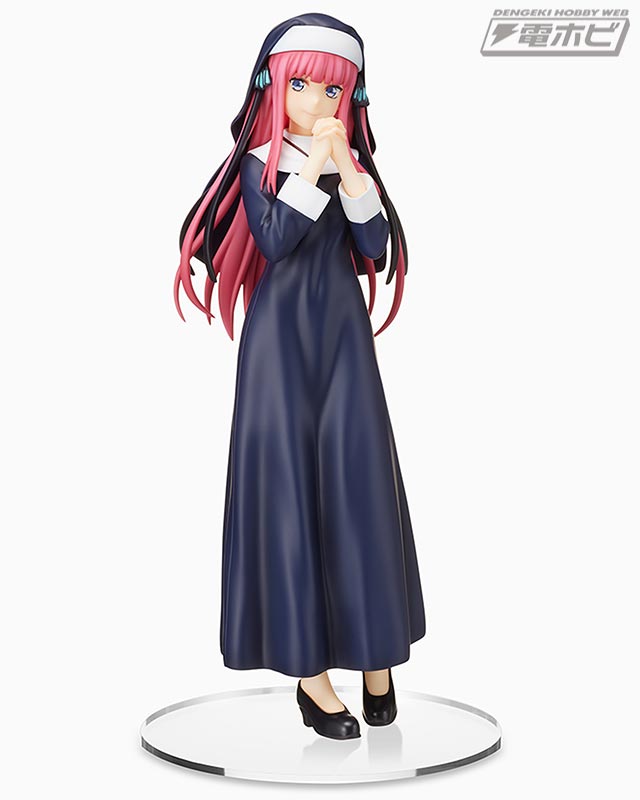 五等分の花嫁∬』から「中野二乃」がシスター衣装でプライズフィギュア