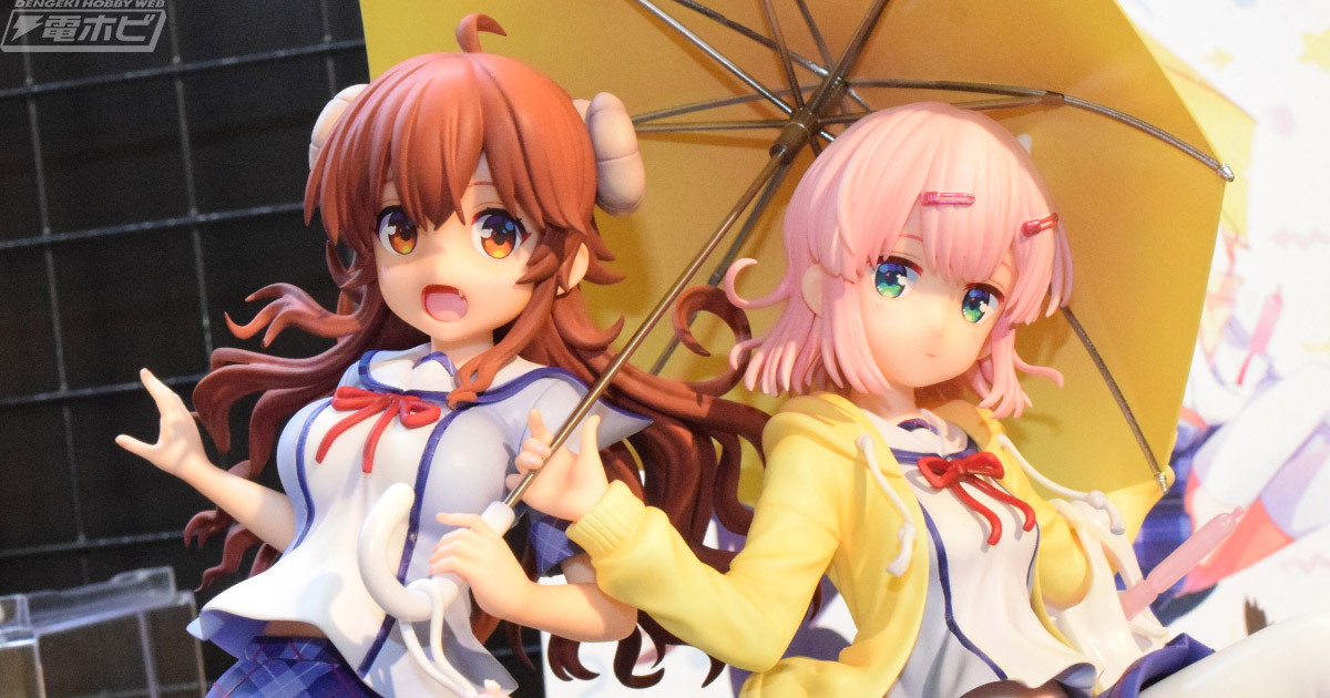 まちカドまぞく』制服姿のシャミ子、桃フィギュアの彩色見本が初展示