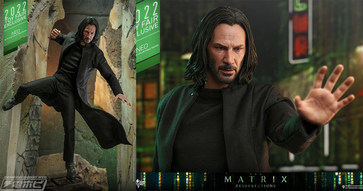 マトリックス レザレクションズ』のネオが30カ所可動の1/6スケール