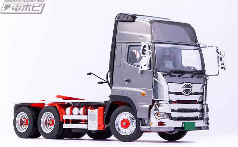 日野プロフィアSS 6×4」の1/50スケール完成品モデルが登場！組み合わせ