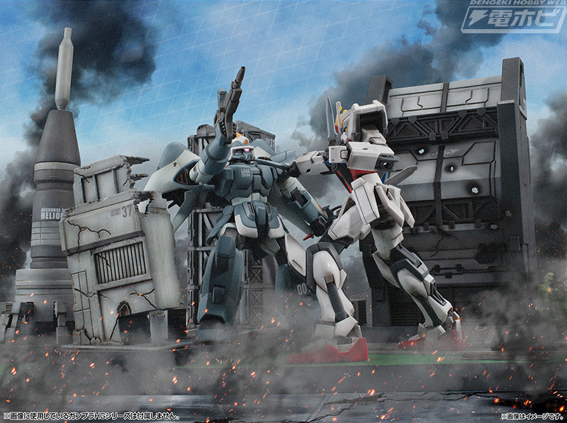 ガンダムSEED』ヘリオポリスの街並みを再現した情景ジオラマが登場