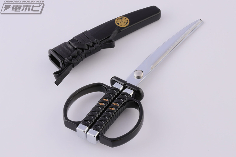 日本刀をモチーフとした「日本刀はさみ」に徳川家康の桐箱入り高級