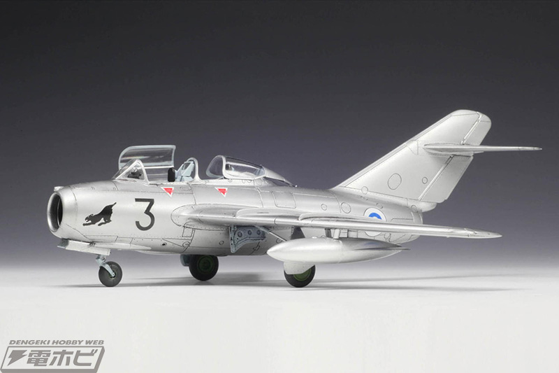 ジェット戦闘機の歴史に残る「MiG-15」をプラッツがキット化