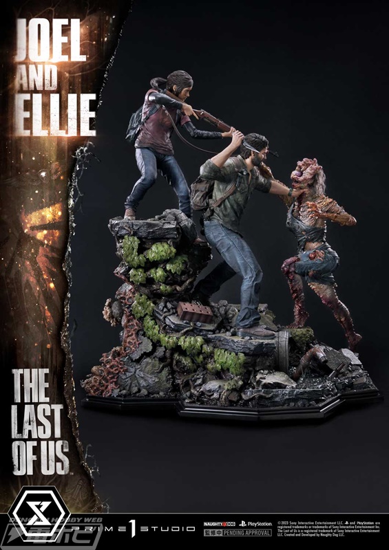 The Last of Us』ジョエルとエリーの臨場感あふれるシーンをスタチュー