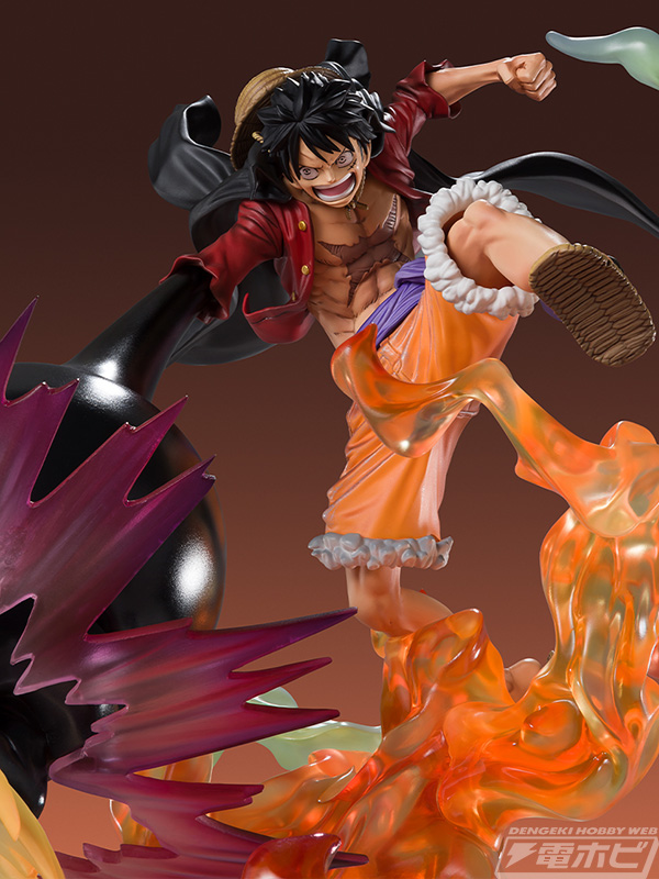 ワンピース』業火拳銃を放つルフィが新フィギュアシリーズ「超激戦