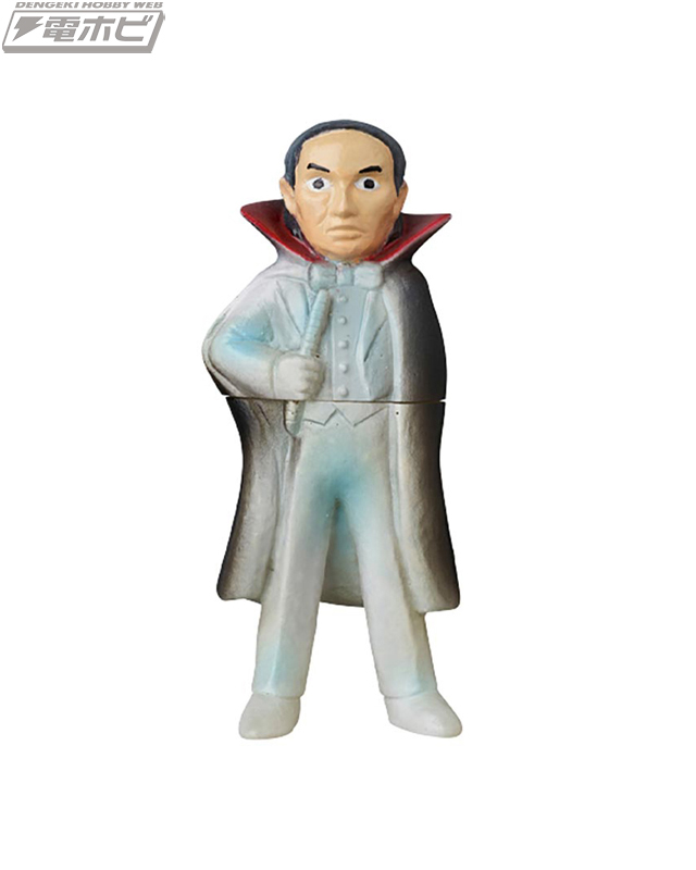 東映レトロソフビコレクションに、設定画カラーの原作版「仮面ライダー