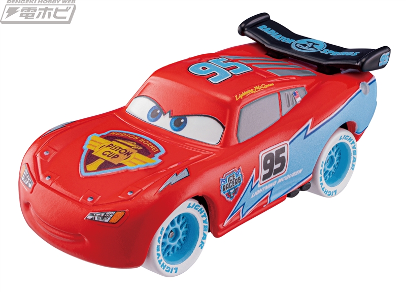 カーズ トミカにライトニング・マックィーン（アイスレーシングタイプ