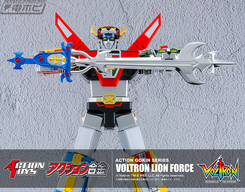 ボルトロン ライオンフォース」がACTION TOYSの完成品モデル
