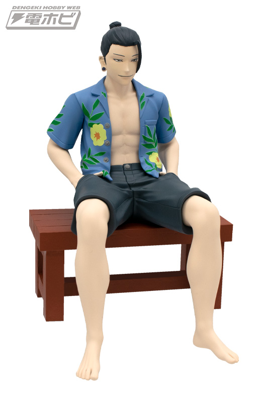 TVアニメ『呪術廻戦』「懐玉・玉折」より水着を着た五条悟と夏油傑