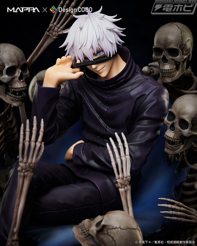 呪術廻戦』POP UP STOREで展示されている五条悟等身大フィギュアが1/7