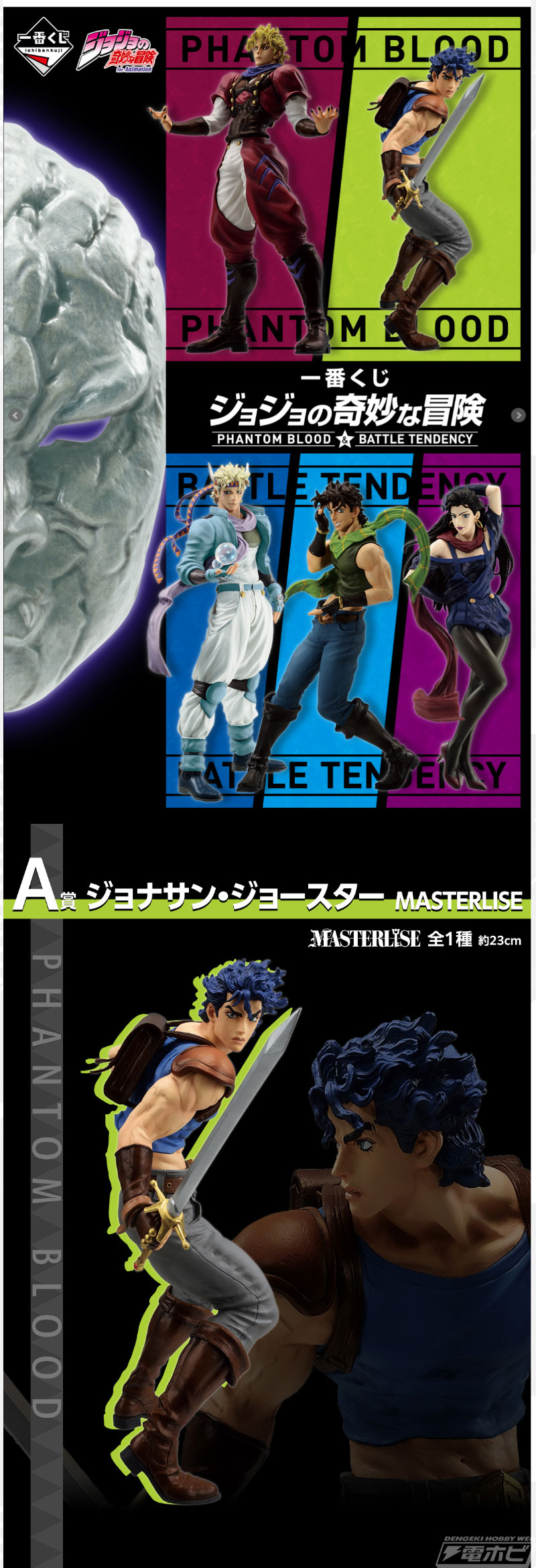 ジョナサン、ディオ、ジョセフ、シーザー、リサリサのフィギュアが