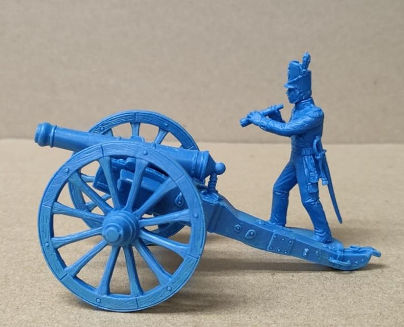 Royal Horse Artillery with 9-pdr Field Guns--1 officer and 8