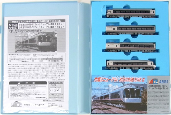 公式]鉄道模型(A6597小田急30000形 EXEα リニューアル 4両増結セット