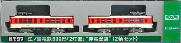 公式]鉄道模型(NT97江ノ島電鉄600形「2灯型」“赤電塗装” 2両セット
