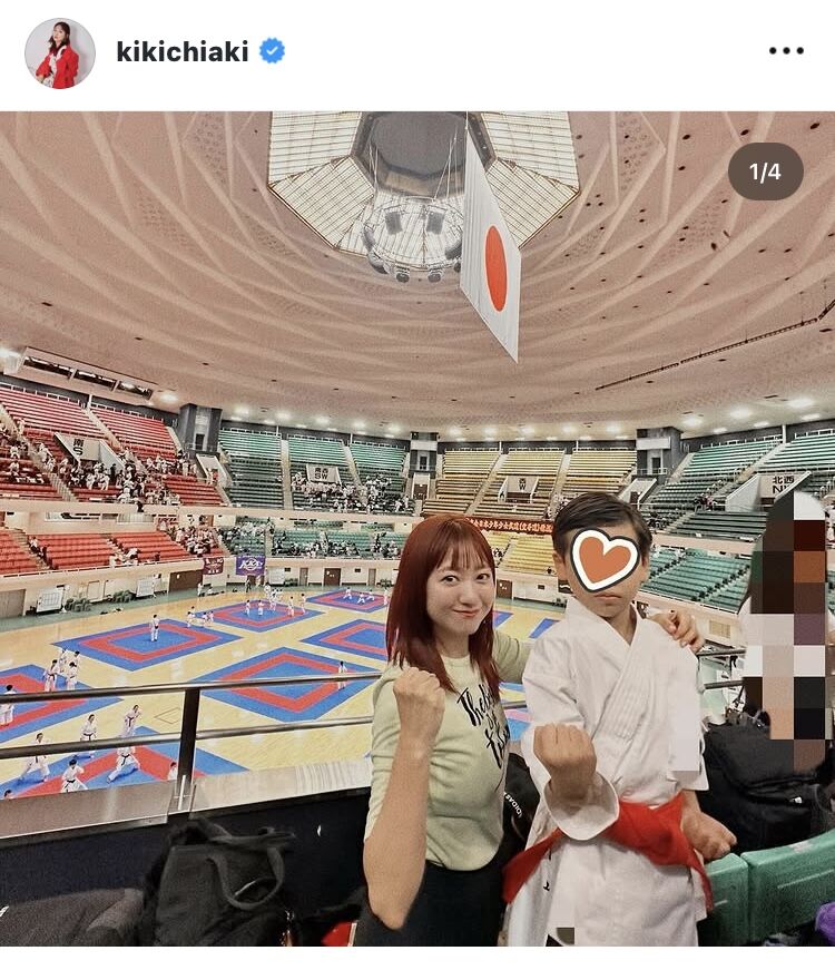 元AAA・伊藤千晃、息子と親子ショット「親子そろって同じ舞台に