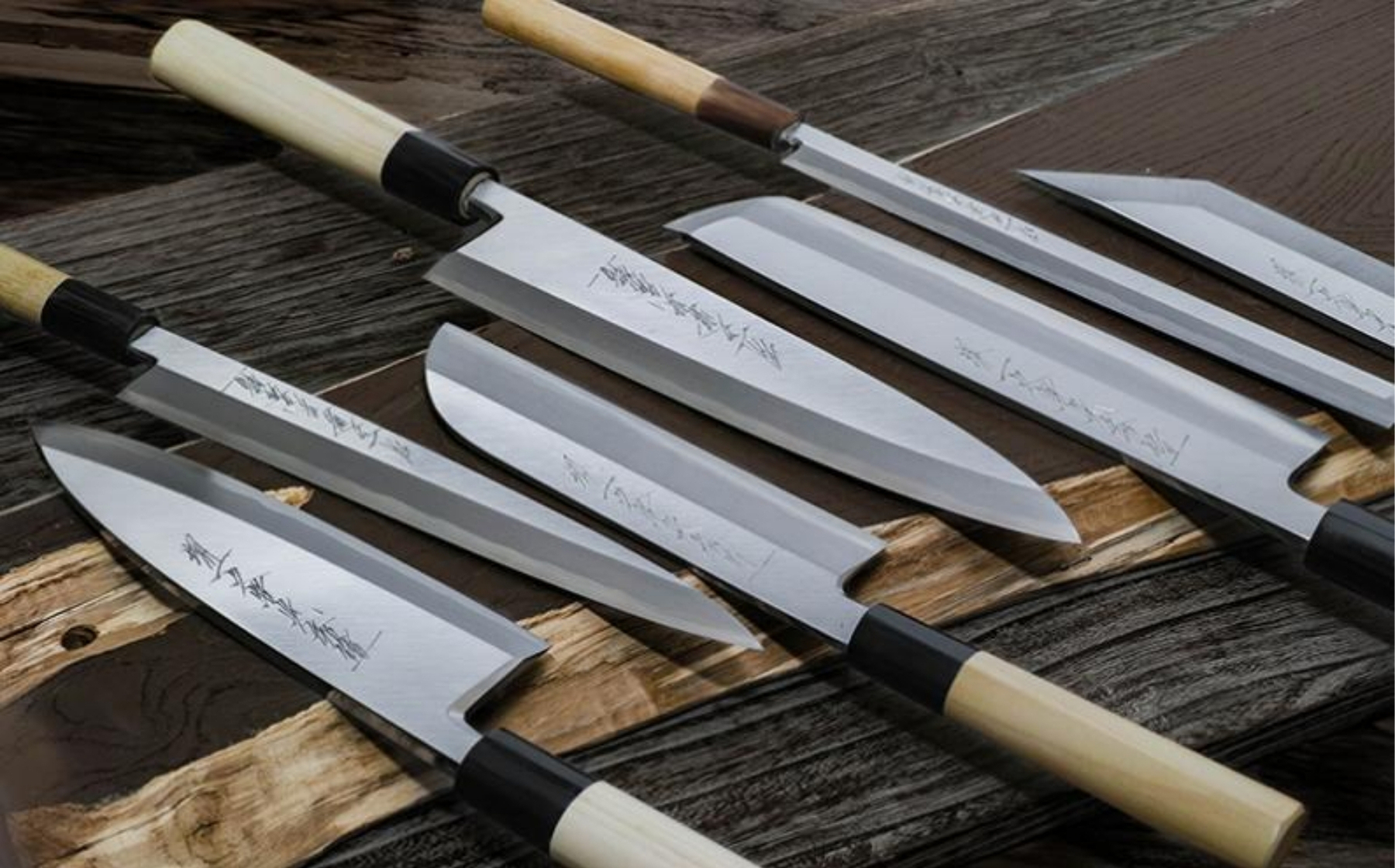 堺一文字光秀 青鋼 本霞 柳刃包丁