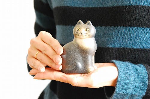 取扱い終了】Lisa Larson/リサ・ラーソン/オブジェ/Cat Mans（グレー