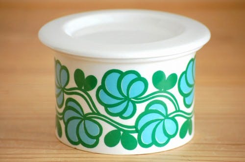 ARABIA/アラビア/POMONA/ポモナ/ジャムポット（ブルーお花模様