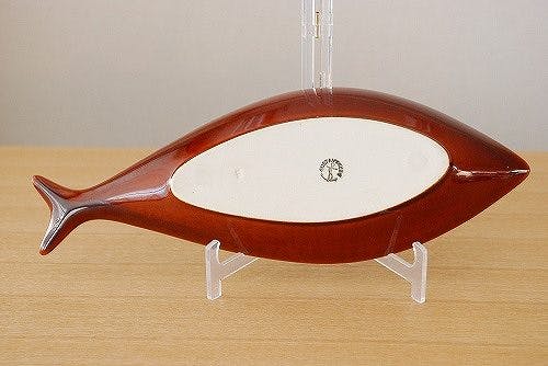 GUSTAVSBERG/グスタフスベリ/Stig Lindberg/お魚プレート（ブラウン