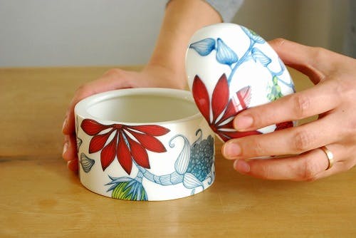 取扱い終了】ARABIA/アラビア/Runo/ルノ/サマーレイ/ジャー蓋付き