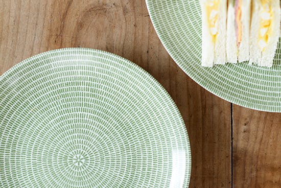 取扱い終了】ARABIA/アラビア/24H/AVEC/グリーン/プレート（20cm