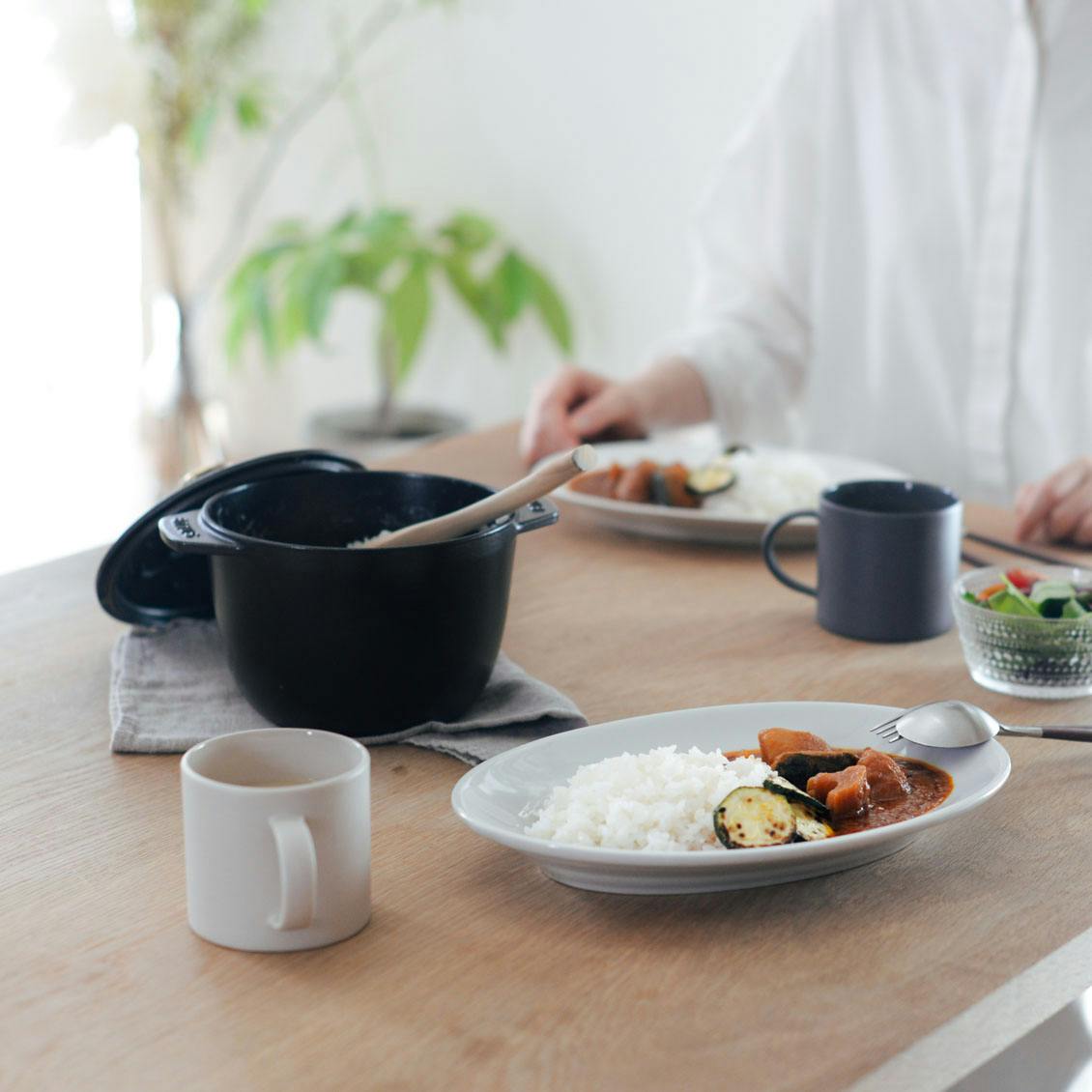 STAUB / ストウブ / ラ・ココット de GOHAN（ブラック、グレー