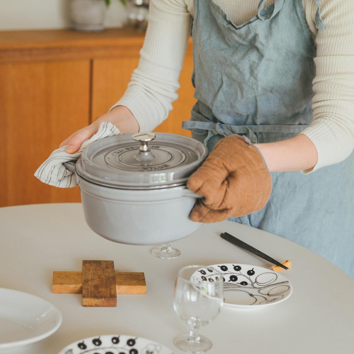 STAUB / ストウブ / ピコ・ココット / 22cm（ブラック、グレー