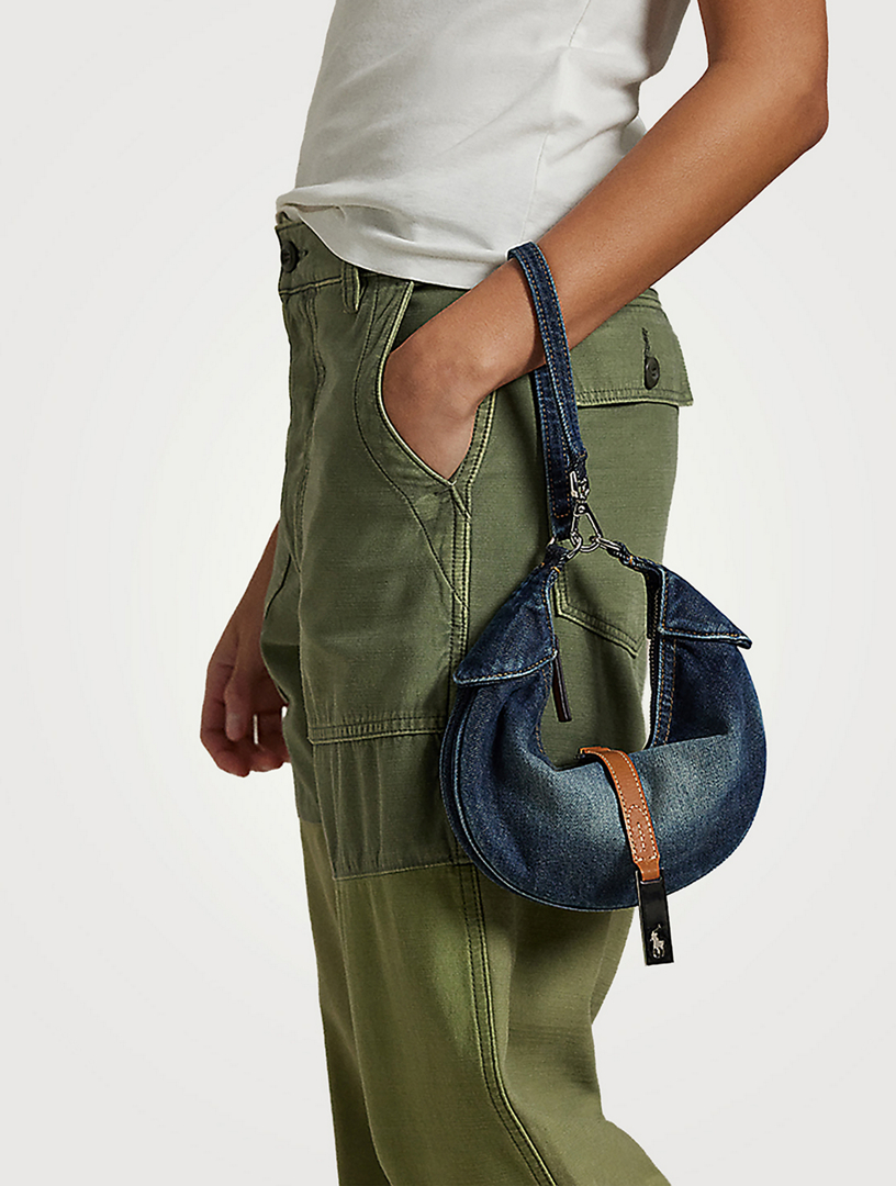 POLO RALPH LAUREN Mini Polo ID Denim Shoulder Bag | Holt Renfrew