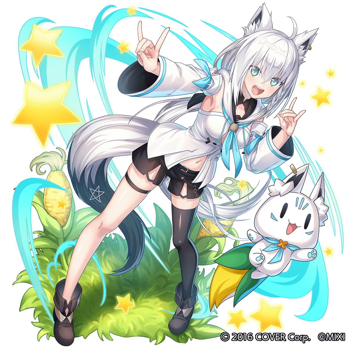 白上フブキ」「夏色まつり」「さくらみこ」「星街すいせい」「雪花