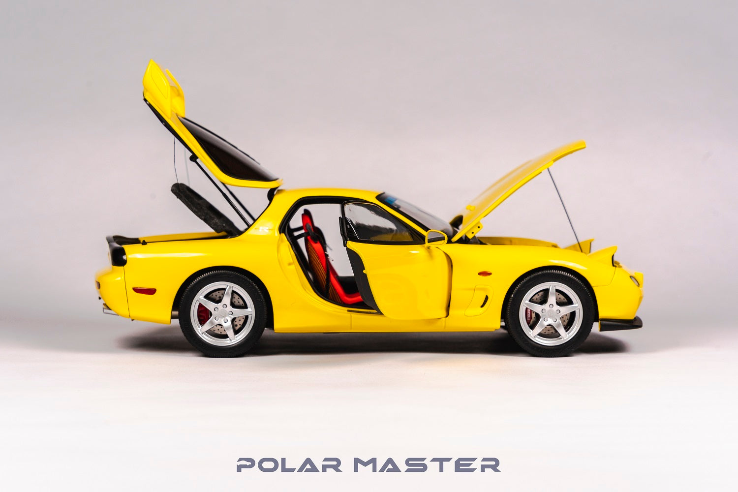 Polar Master 1:18 Mazda RX-7 Bathurst R Yellow – Horizon Diecast