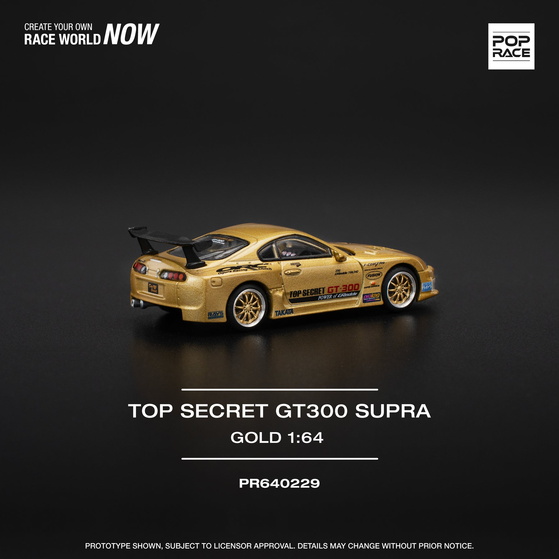 POPRACE 1:64 Toyota Supra Top Secret GT300 PR640229 – Horizon Diecast