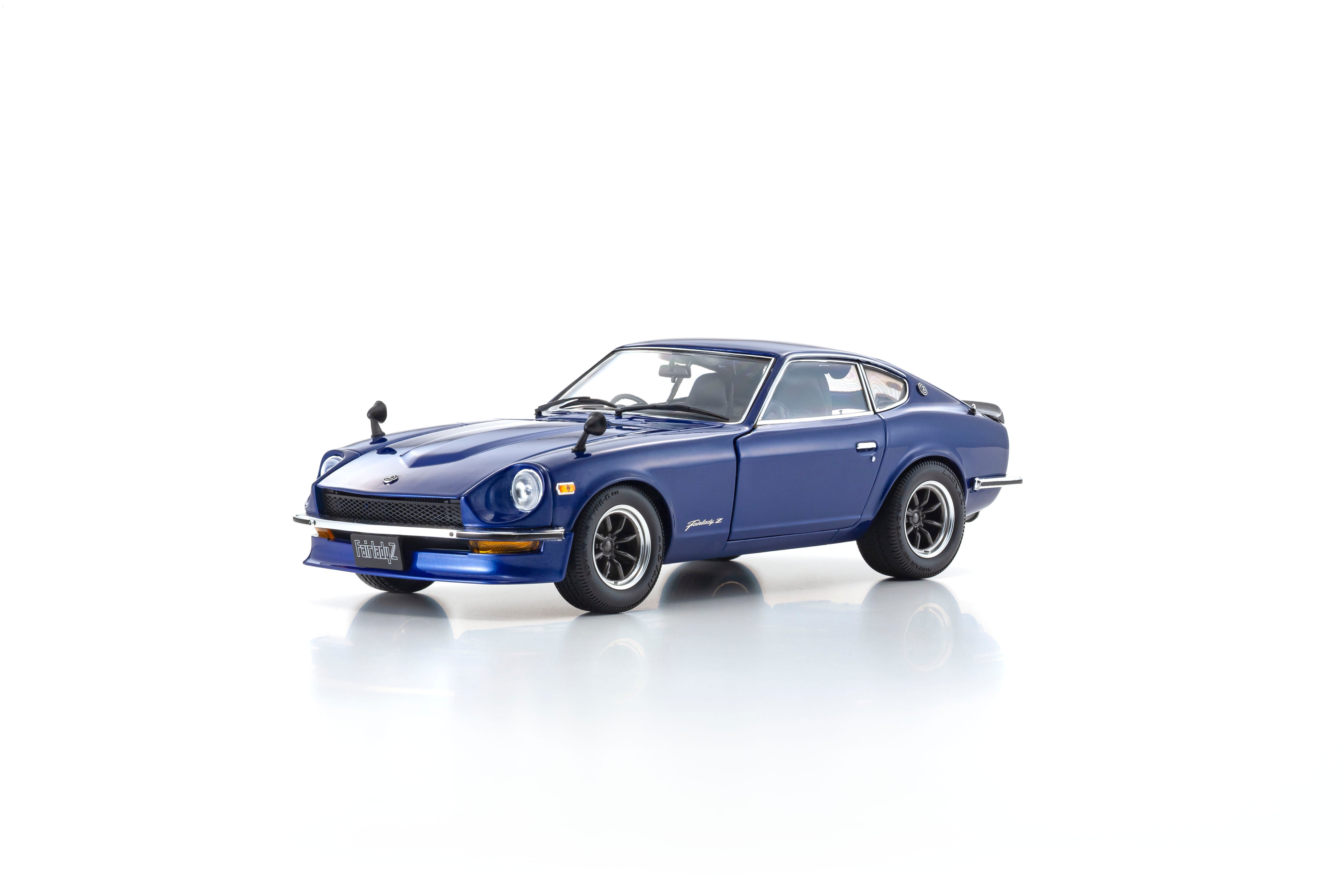 Preorder] Kyosho 1:18 Nissan Fairlady Z-L (S30) - Blue/Silver Rim