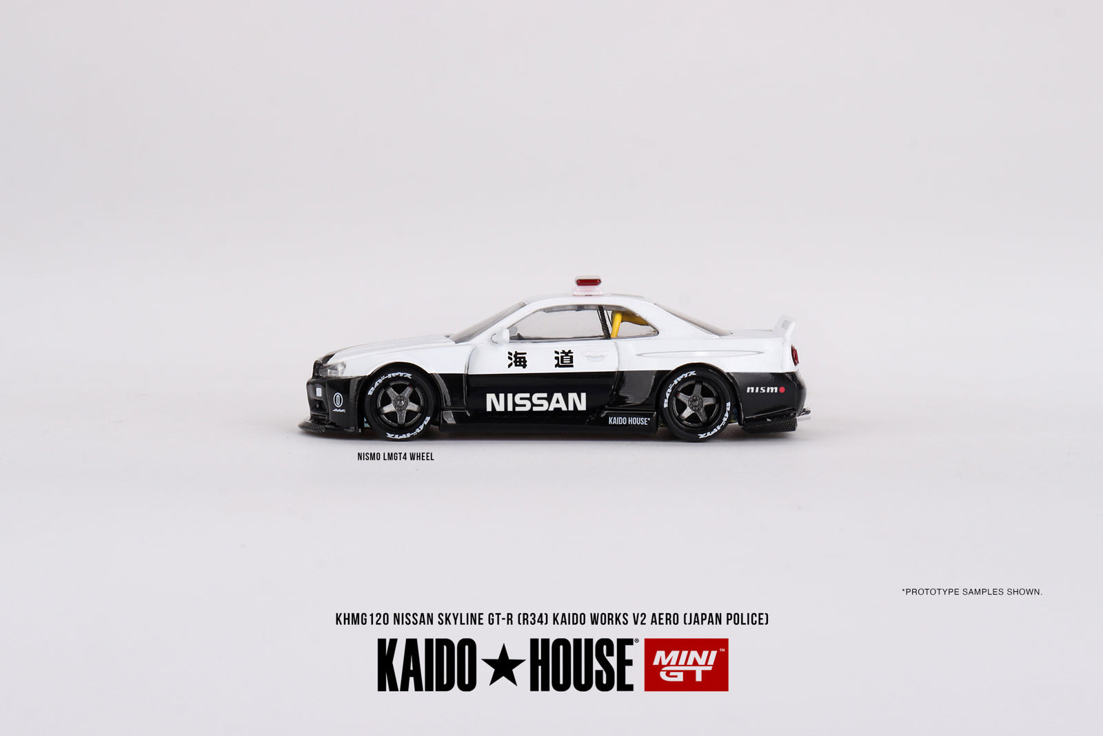 Kaido House + Mini GT 1:64 Nissan Skyline GT-R R34 Kaido Works (V2